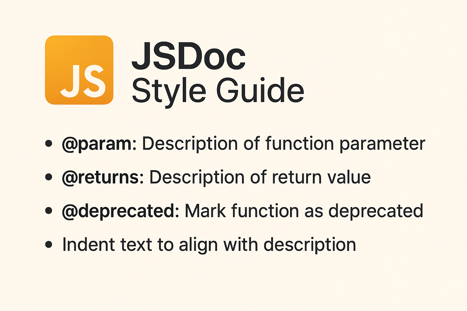 JSDoc 注释规范指南